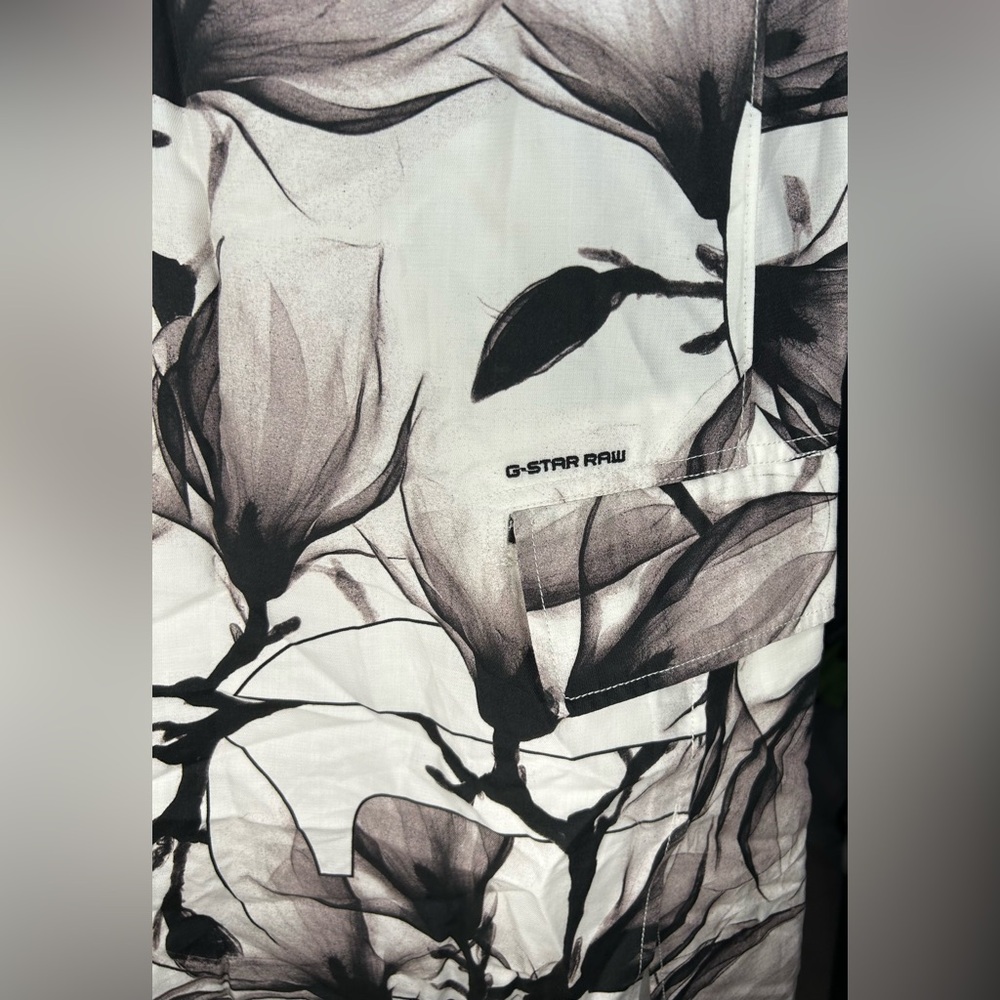Women’s Rare G-Star Raw Rijks Museum NWT Floral Midi Dress Designer Small - Picture 4 of 5